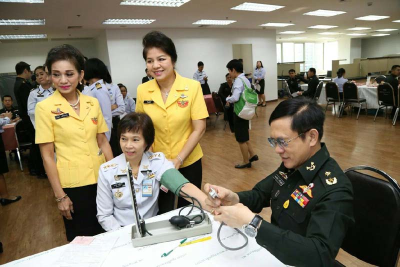 048 พันเอกหญิง ภรณี ชเยมะ อุปนายกสมาคมภริยาฯ ได้นำคณะกรรมการภริยาข้าราชการ เข้าร่วมกิจกรรมบริจาคโลหิต ถวายเป็นพระราชกุศลเนื่องในวโรกาส วันเฉลิมพระชนมพรรษาพระบาทสมเด็จพระเจ้าอยู่หัว ประจำปี ๒๕๕๘ ในวันที่ ๑๖ -๑๗ ธ.ค.๕๘