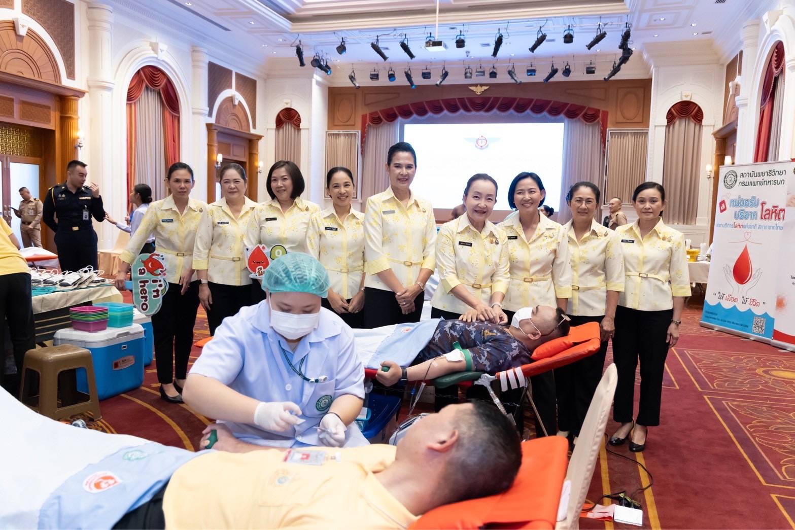 ๙๙ กิจกรรมบริจาคโลหิตถวายเป็นพระราชกุศล เนื่องในโอกาสวันเฉลิมพระชนมพรรษาสมเด็จพระนางเจ้าสิริกิติ์ พระบรมราชินีนาถ พระบรมราชชนนีพันปีหลวง ประจำปี ๒๕๖๘