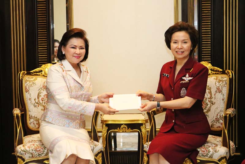 019 นายกสมาคมภริยาฯ เข้าแสดงความยินดีกับ ดร.บุษบา ชัยจินดา นายกสมาคมแม่บ้านตำรวจ ในโอกาสเข้ารับตำแหน่งใหม่