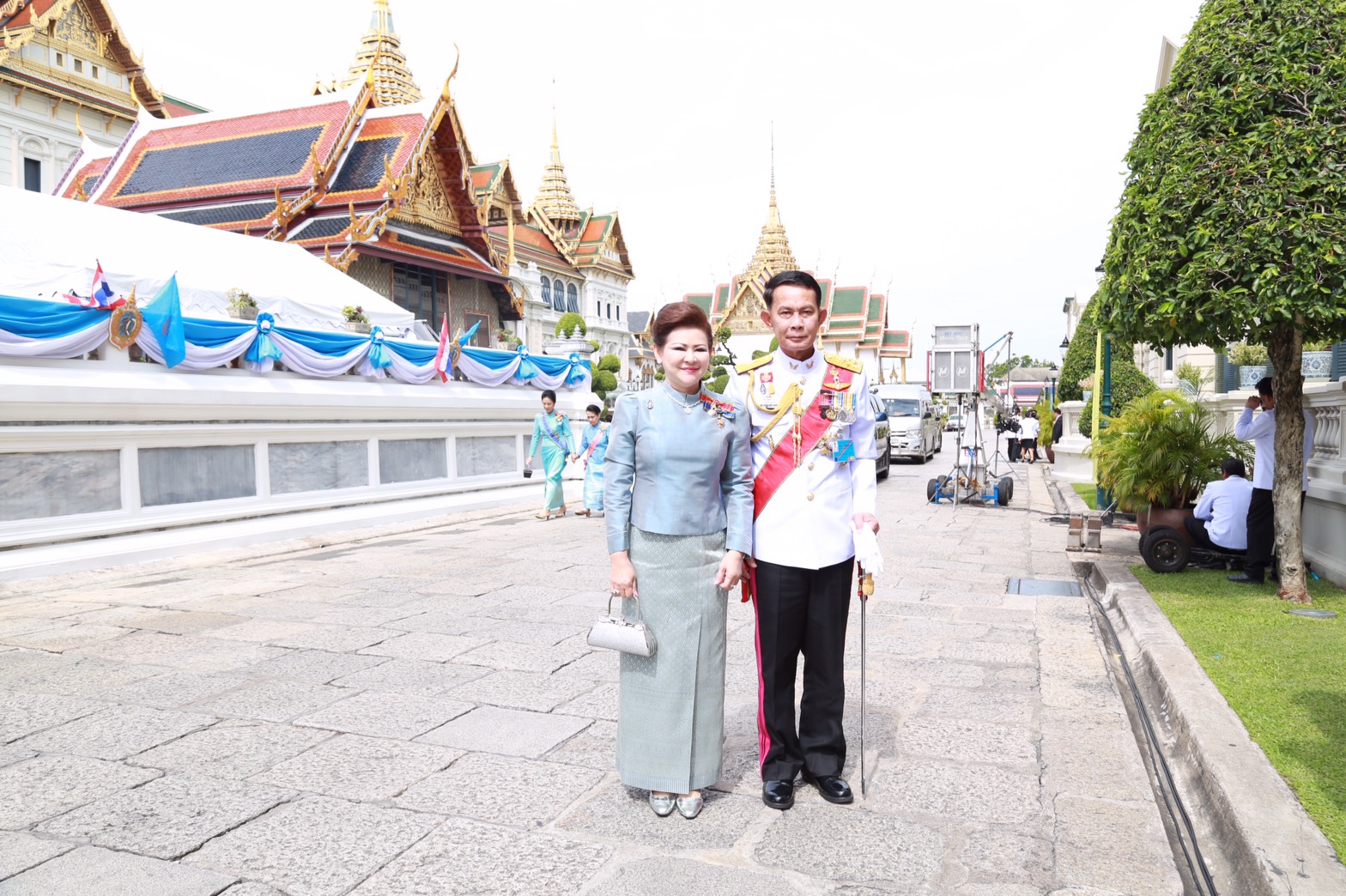 133 ปลัดกระทรวงกลาโหมและนายกสมาคมภริยาฯ ร่วมพระพิธีเลี้ยงพระเทศน์มงคลวิเศษถวายเป็นพระราชกุศลถวาย สมเด็จพระนางเจ้าฯ พระบรมราชินีนาถ เนื่องในวโรกาสวันเฉลิมพระชนมพรรษา ๘๔ พรรษา