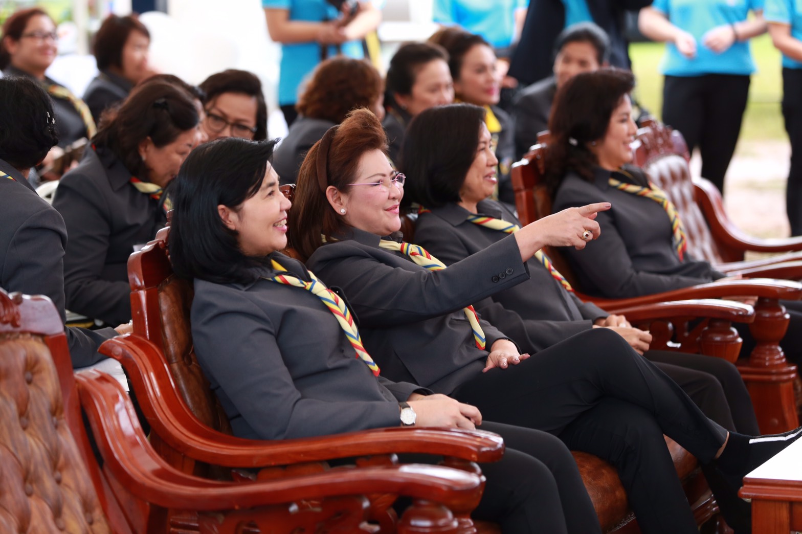 161 นายกสมาคมภริยาฯ นำคณะกรรมการสมาคมภริยาฯ พบปะครอบครัวกำลังพล ตามโครงการครอบครัวอบอุ่นใจ สายใยกำลังพล รักษ์สุขภาพดีมีความสุข ที่ศูนย์พัฒนาปิโตรเลียมภาคเหนือ
