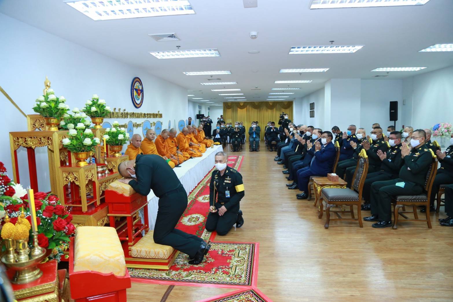 109 เมื่อวันพฤหัสบดีที่ ๓ กันยายน ๒๕๖๓ คุณรมิดา อินทรเจริญ นายกสมาคมภริยาข้าราชการสำนักงานปลัดกระทรวงกลาโหม พร้อมด้วยคณะกรรมการสมาคมฯ ร่วมงานวันคล้ายวันสถาปนากรมเทคโนโลยีสารสนเทศและอวกาศกลาโหม ครบรอบปีที่ ๒๕ ณ อาคารสำนักงานปลัดกระทรวงกลาโหม พื้นที่ศรีสมาน จ.นนทบุรี
