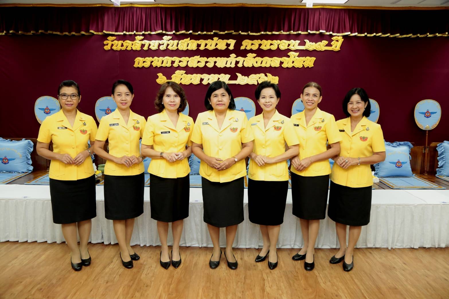 ๑๑๘ เมื่อวันที่ ๖ กันยายน ๒๕๖๒ คุณลออตา สายเพ็ชร เป็นผู้แทนนายกสมาคมภริยาฯ พร้อมด้วยคณะกรรมการฯ ร่วมงานวันคล้ายวันสถาปนา กรมการสรรพกำลังกลาโหม ครบรอบปีที่ ๒๙ ณ กรมการสรรพกำลังกลาโหม ชั้น ๔ อาคารสำนักงานปลัดกระทรวงกลาโหม (พื้นที่ถนนศรีสมาน)