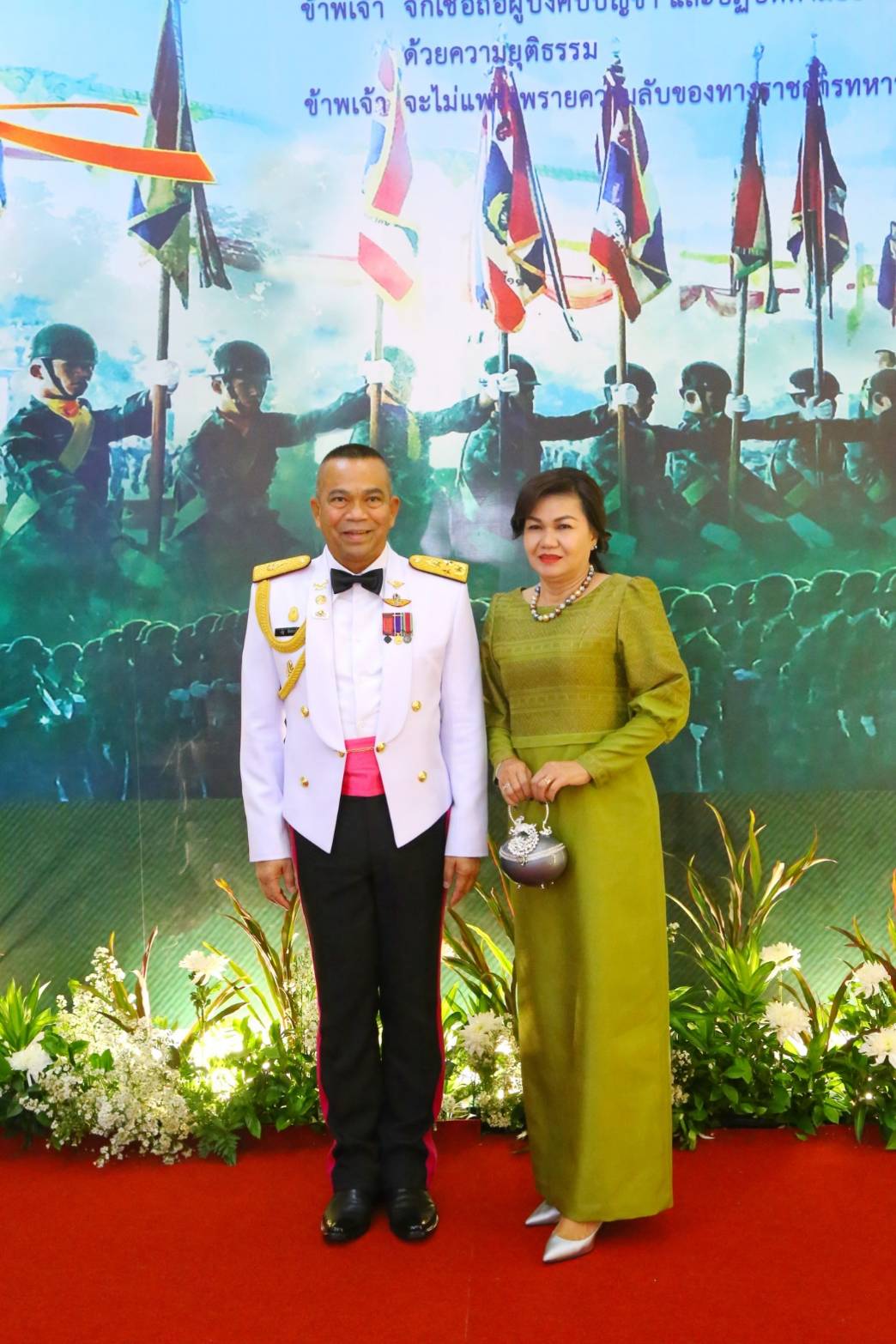 ๐๔๗ เมื่อวันที่ ๒๑ มกราคม ๒๕๖๒ คุณรมิดา อินทรเจริญ นายกสมาคมภริยาฯ ร่วมงานเลี้ยงรับรองเนื่องในวันกองทัพบก ณ สโมสรทหารบก ถนนวิภาวดีรังสิต กรุงเทพฯ