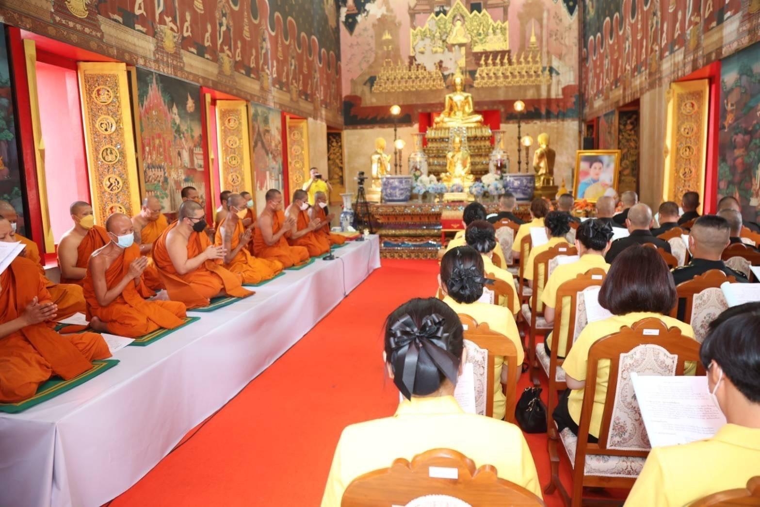 ๐๖๔ พิธีเจริญพระพุทธมนต์ถวายพระพรชัยมงคลแด่ สมเด็จพระเจ้าลูกเธอ เจ้าฟ้าพัชรกิติยาภา นเรนทิราเทพยวดี กรมหลวงราชสาริณีสิริพัชร มหาวัชรราชธิดา