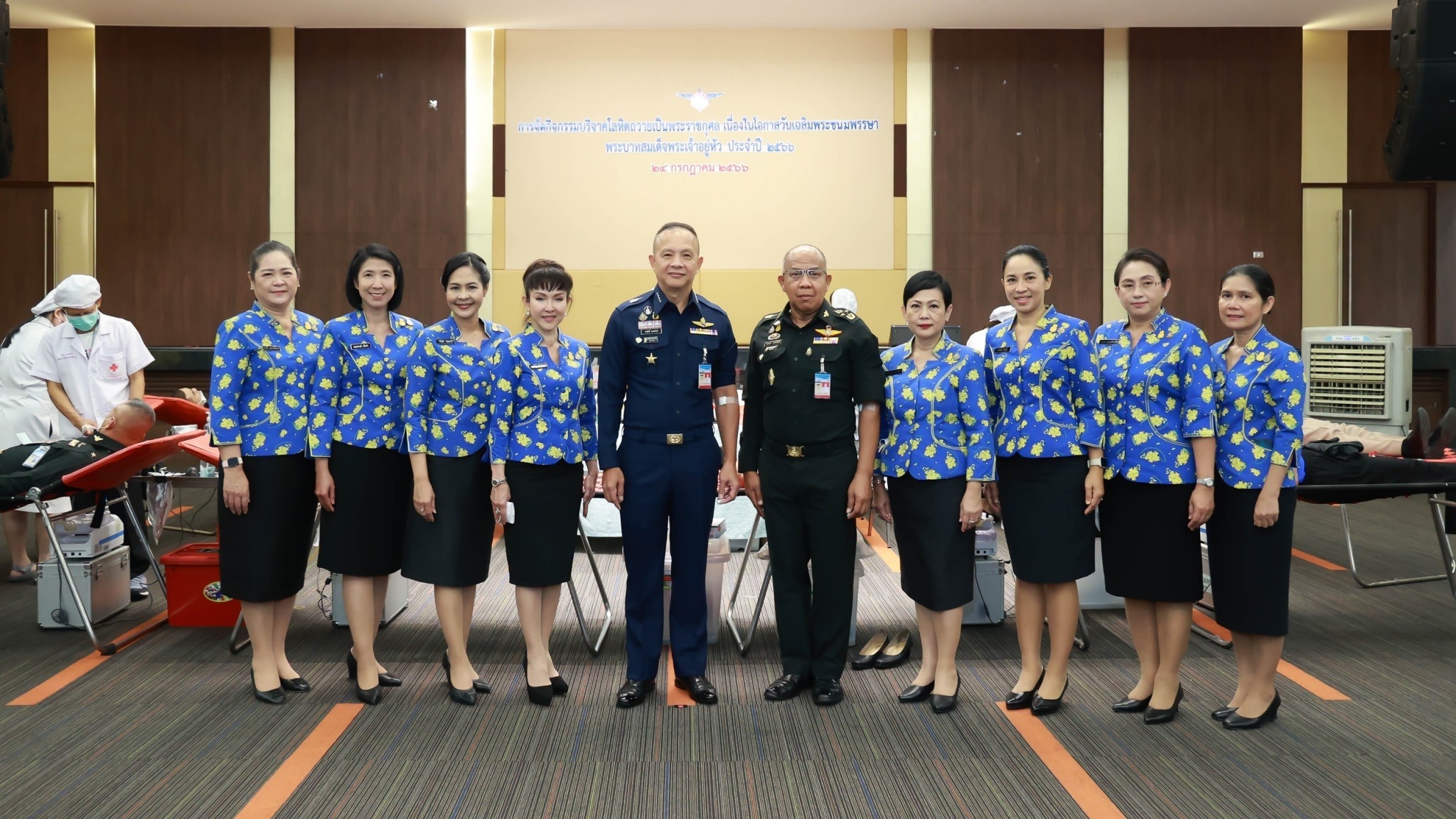 ๑๑๘ คณะกรรมการสมาคมฯ ร่วมกิจกรรมบริจาคโลหิตถวายเป็นพระราชกุศล