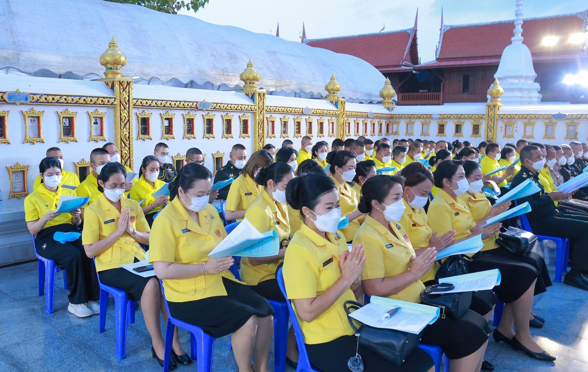 ๐๕๔ พิธีเจริญพระพุทธมนต์ถวายพระพรชัยมงคลแด่ สมเด็จพระเจ้าลูกเธอ เจ้าฟ้าพัชรกิติยาภา นเรนทิราเทพยวดี กรมหลวงราชสาริณีสิริพัชร มหาวัชรราชธิดา