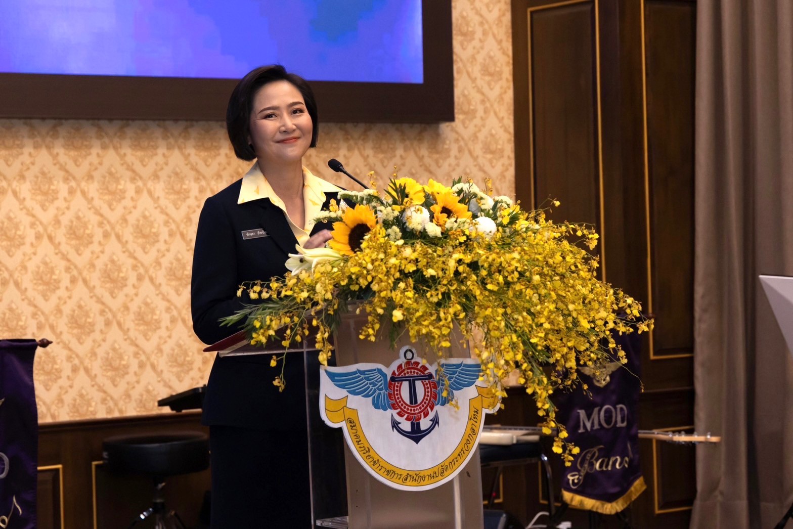 ๐๑๙ นายก สคภ.สป. เป็นประธานจัดงานเลี้ยงรับรอง เนื่องในโอกาสวันคล้ายวันสถาปนาสมาคมภริยาข้าราชการสำนักงานปลัดกระทรวงกลาโหม ครบรอบปีที่ ๓๓ (๙ พ.ย.๖๖)