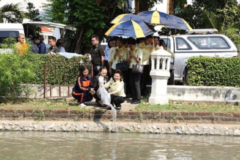 043 นายกสมาคมภริยาฯ นำคณะสมาชิกฯ กราบนมัสการ พระเทพดิลก ผู้ช่วยเจ้าอาวาสวัดปทุมวนาราม ส่งเสริมบำร...